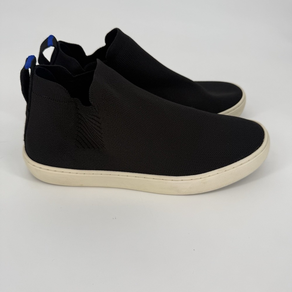 Rothys Shoes Women 9.5 Black The Chelsea Sneaker Knit Urban Chic Comfort Capsule